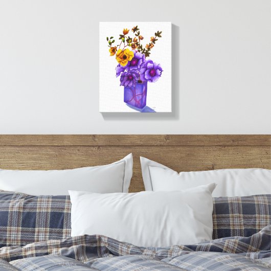 Stretched Canvas Print Leinwanddruck (Insitu (Schlafzimmer))