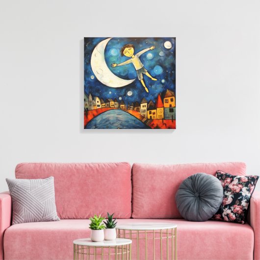 Stretched Canvas Print Leinwanddruck (Insitu (Wohnzimmer))
