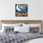 Stretched Canvas Print Leinwanddruck (Insitu (Schlafzimmer))