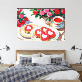 Stretched Canvas Print Leinwanddruck (Insitu (Schlafzimmer))