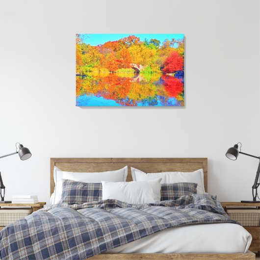 Stretched Canvas Print Leinwanddruck (Insitu (Schlafzimmer))