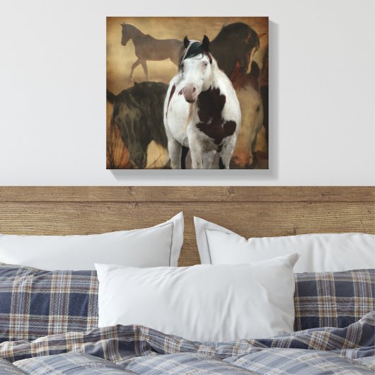Stretched Canvas Print Leinwanddruck (Insitu (Schlafzimmer))