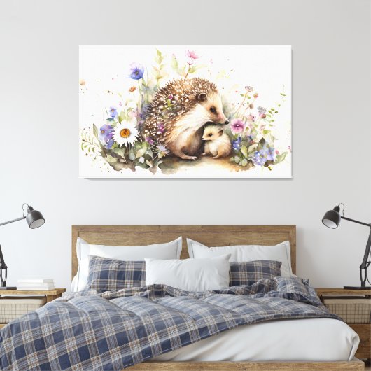 Stretched Canvas Print Leinwanddruck (Insitu (Schlafzimmer))