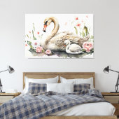 Stretched Canvas Print Leinwanddruck (Insitu (Schlafzimmer))