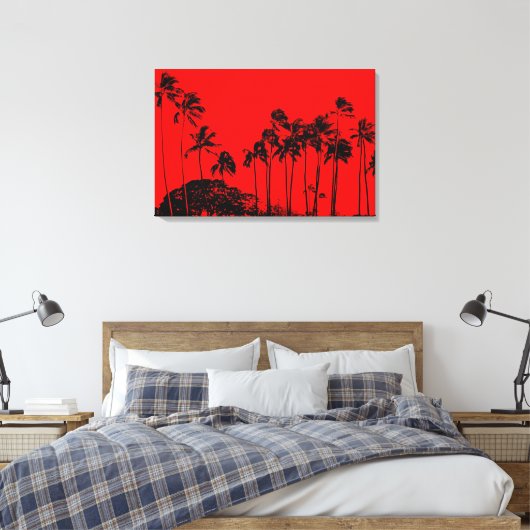 Stretched Canvas Print Leinwanddruck (Insitu (Schlafzimmer))