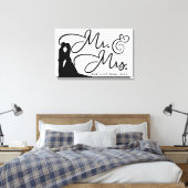 Stretched Canvas Print Leinwanddruck (Insitu (Schlafzimmer))
