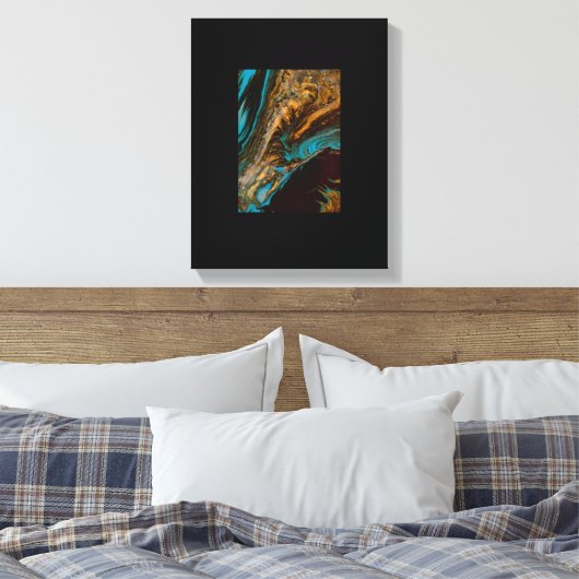 Stretched Canvas Print Leinwanddruck (Insitu (Schlafzimmer))