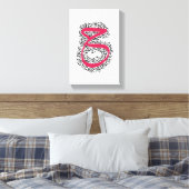 Stretched Canvas Print Leinwanddruck (Insitu (Schlafzimmer))