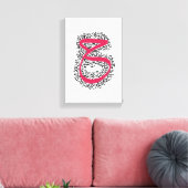 Stretched Canvas Print Leinwanddruck (Insitu (Wohnzimmer))