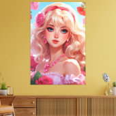 Stretched Canvas Print Leinwanddruck (Insitu (Wohnzimmer))