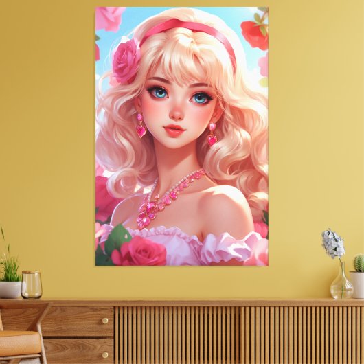 Stretched Canvas Print Leinwanddruck (Insitu (Wohnzimmer))