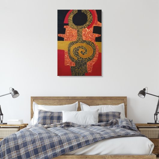 Stretched Canvas Print Leinwanddruck (Insitu (Schlafzimmer))