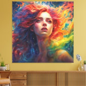 Stretched Canvas Print Leinwanddruck (Insitu (Wohnzimmer))