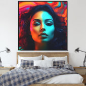 Stretched Canvas Print Leinwanddruck (Insitu (Schlafzimmer))