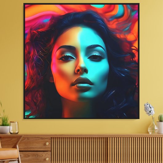 Stretched Canvas Print Leinwanddruck (Insitu (Wohnzimmer))