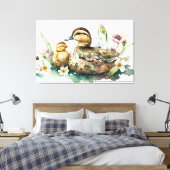 Stretched Canvas Print Leinwanddruck (Insitu (Schlafzimmer))