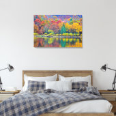 Stretched Canvas Print Leinwanddruck (Insitu (Schlafzimmer))