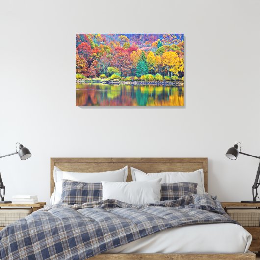 Stretched Canvas Print Leinwanddruck (Insitu (Schlafzimmer))