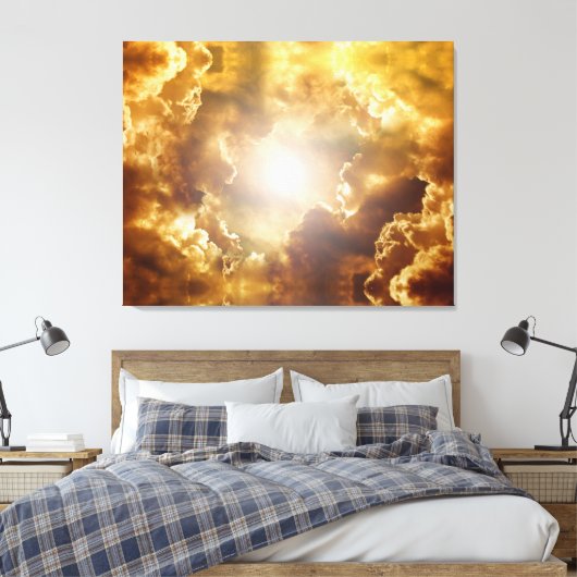 Stretched Canvas Print Leinwanddruck (Insitu (Schlafzimmer))