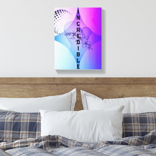Stretched Canvas Print Leinwanddruck (Insitu (Schlafzimmer))