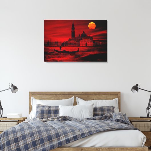 Stretched Canvas Print Leinwanddruck (Insitu (Schlafzimmer))