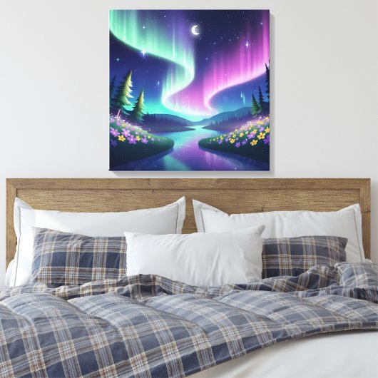 Stretched Canvas Print Leinwanddruck (Insitu (Schlafzimmer))