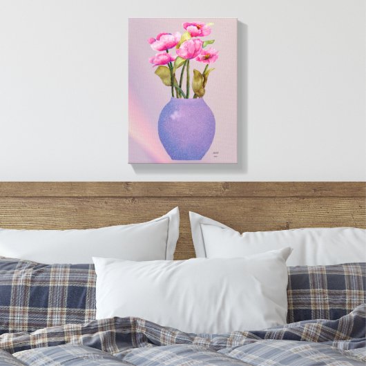 Stretched Canvas Print Leinwanddruck (Insitu (Schlafzimmer))