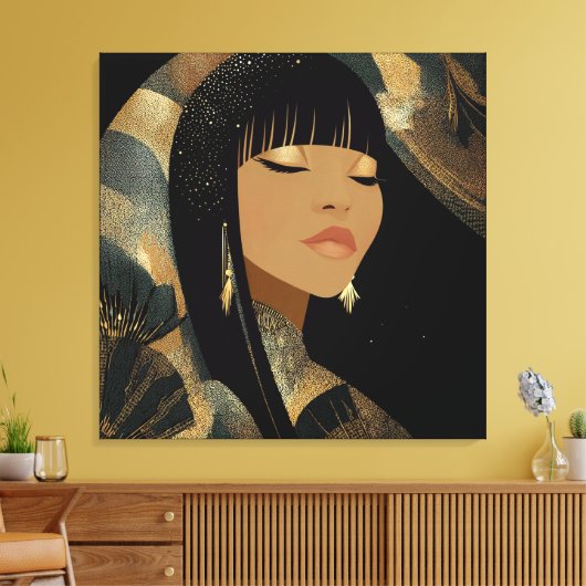 Stretched Canvas Print Leinwanddruck (Insitu (Wohnzimmer))