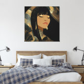 Stretched Canvas Print Leinwanddruck (Insitu (Schlafzimmer))
