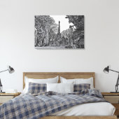 Stretched Canvas Print Leinwanddruck (Insitu (Schlafzimmer))