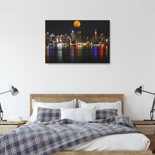 Stretched Canvas Print Leinwanddruck (Insitu (Schlafzimmer))