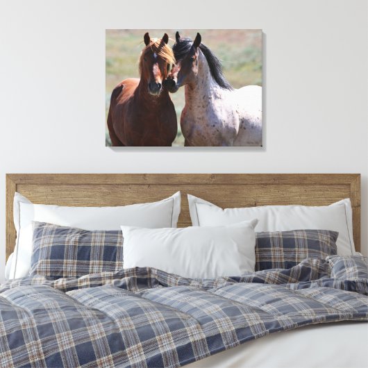 Stretched Canvas Print Leinwanddruck (Insitu (Schlafzimmer))
