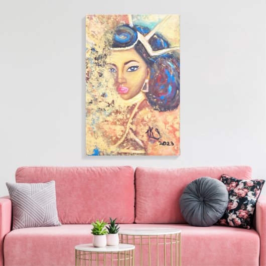 Stretched Canvas Print Leinwanddruck (Insitu (Wohnzimmer))