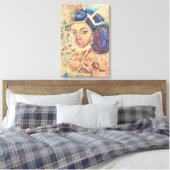 Stretched Canvas Print Leinwanddruck (Insitu (Schlafzimmer))