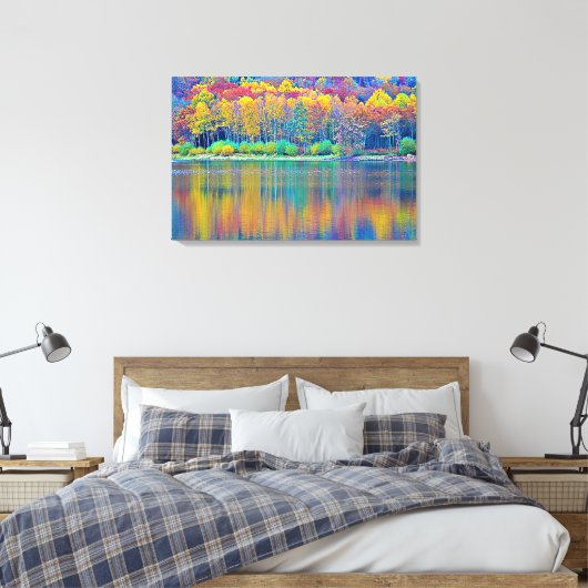 Stretched Canvas Print Leinwanddruck (Insitu (Schlafzimmer))