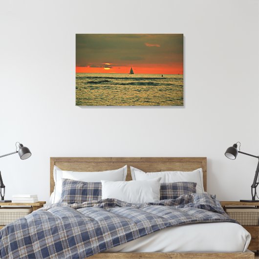 Stretched Canvas Print Leinwanddruck (Insitu (Schlafzimmer))