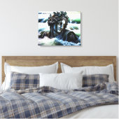 Stretched Canvas Print Leinwanddruck (Insitu (Schlafzimmer))