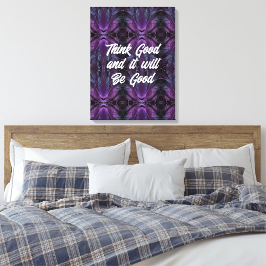 Stretched Canvas Print Leinwanddruck (Insitu (Schlafzimmer))