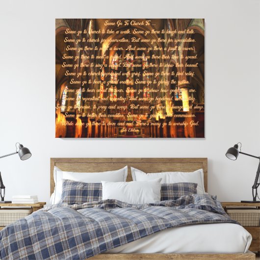 Stretched Canvas Print Leinwanddruck (Insitu (Schlafzimmer))