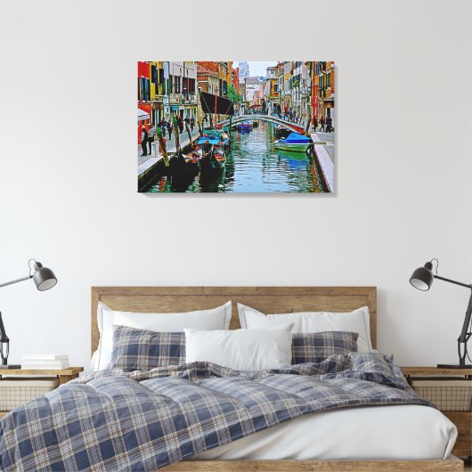 Stretched Canvas Print Leinwanddruck (Insitu (Schlafzimmer))