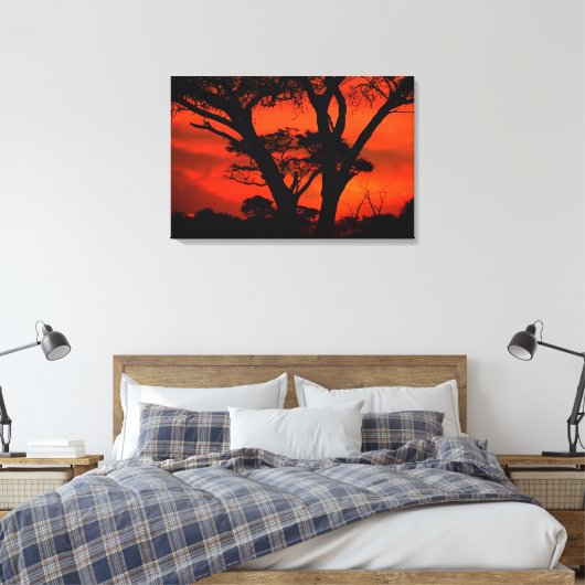 Stretched Canvas Print Leinwanddruck (Insitu (Schlafzimmer))