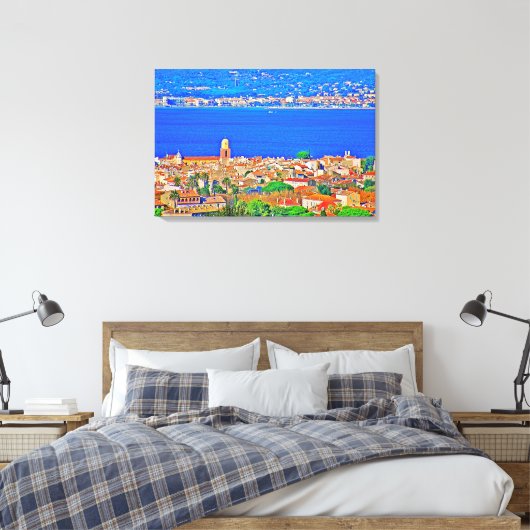 Stretched Canvas Print Leinwanddruck (Insitu (Schlafzimmer))