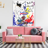 Stretched Canvas Print Leinwanddruck (Insitu (Wohnzimmer))