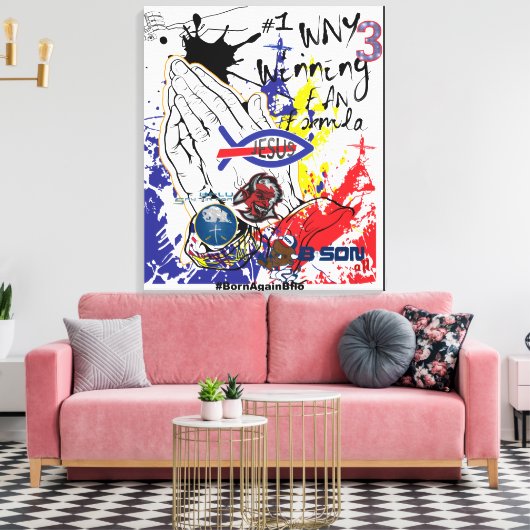 Stretched Canvas Print Leinwanddruck (Insitu (Wohnzimmer))