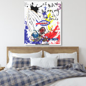 Stretched Canvas Print Leinwanddruck (Insitu (Schlafzimmer))