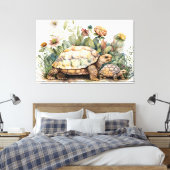 Stretched Canvas Print Leinwanddruck (Insitu (Schlafzimmer))