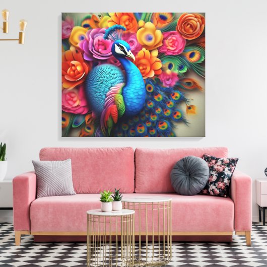 Stretched Canvas Print Leinwanddruck (Insitu (Wohnzimmer))