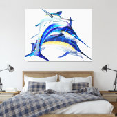 Stretched Canvas Print Leinwanddruck (Insitu (Schlafzimmer))