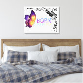 Stretched Canvas Print Leinwanddruck (Insitu (Schlafzimmer))