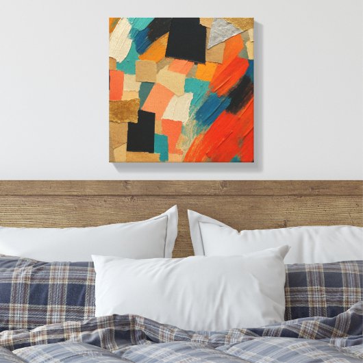 Stretched Canvas Print Leinwanddruck (Insitu (Schlafzimmer))